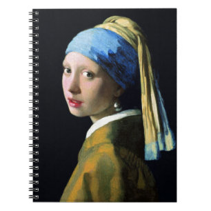 Carnet Jan Vermeer Girl Avec Une Perle Élevant L'Art Baro