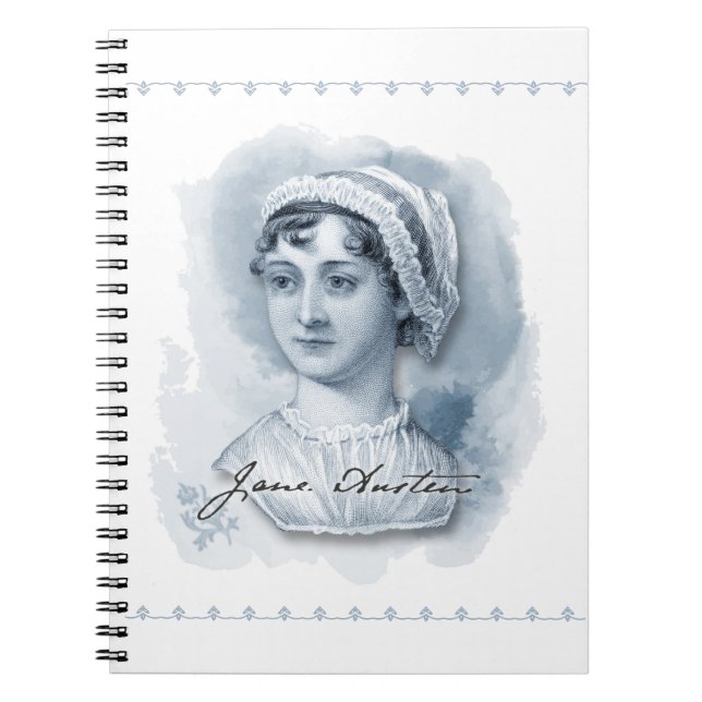 Carnet Jane Austen Portrait et signature (Devant)