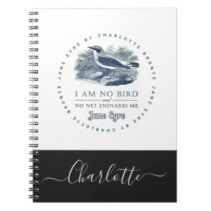 Carnet Jane Eyre - I Am No Bird - Ajouter Votre Nom
