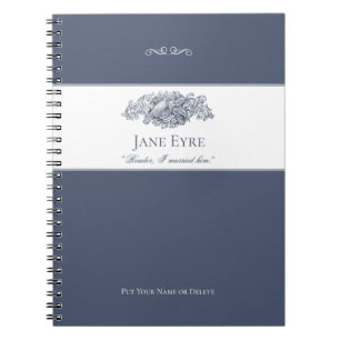 Carnet Jane Eyre - Lecteur Je L'Ai Marié - Doves gris fon