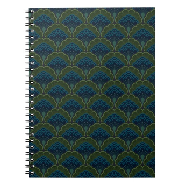 Carnet Japanese art deco style_Deep Forest (Devant)