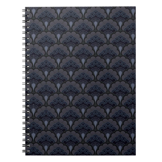 Carnet Japanese art deco style_Smoky Mist (Devant)