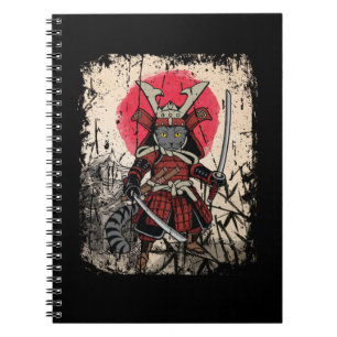 Carnet Japonais Samurai Chat Sword Fighter