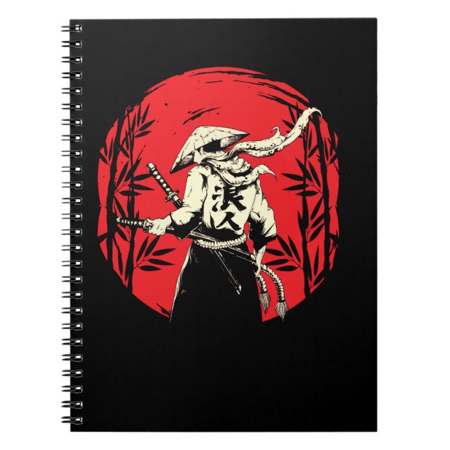 Carnet Japonais Samurai Guerrier de chasse Japon Swordsme (Devant)