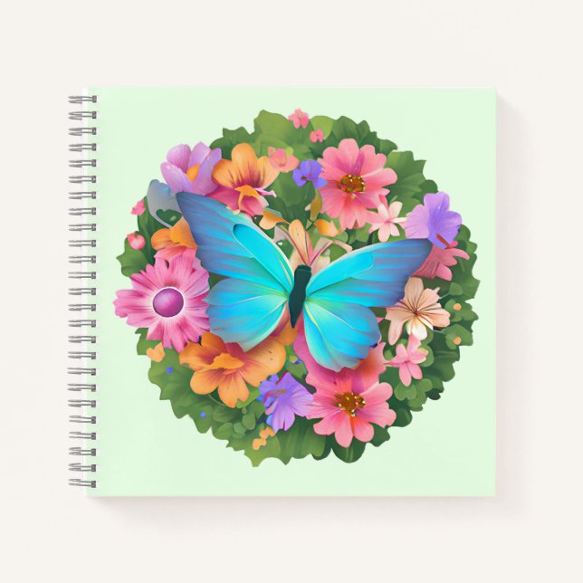 Carnet Jardin aux fleurs de papillons (Devant)