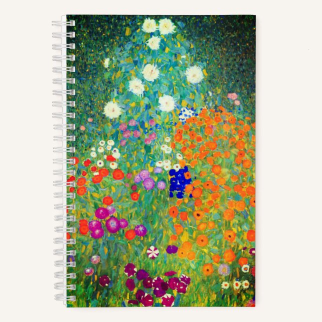 Carnet Jardin aux fleurs Gustav Klimt (Recto)
