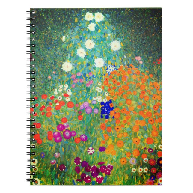 Carnet Jardin aux fleurs Gustav Klimt (Devant)
