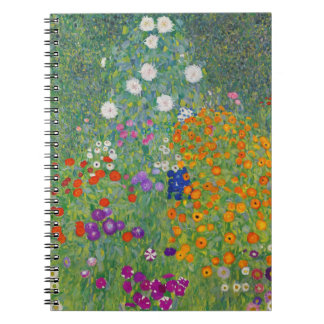 Carnet Jardin aux fleurs Gustav Klimt Art Vintage Art Nou