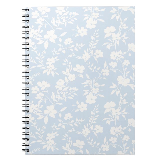 Carnet Jardin Botanique Neutre - Bleu Poudre (Devant)