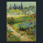Carnet Jardin d'Arles | Vincent van Gogh<br><div class="desc">Garden at Arles (1888) de l'artiste post-impressionniste néerlandais Vincent van Gogh. L'oeuvre originale est une huile sur toile représentant un paysage luxuriant de fleurs colorées. Utilisez les outils de conception pour ajouter du texte personnalisé ou personnaliser l'image.</div>