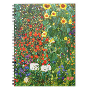 Carnet Jardin de ferme avec des tournesols, de belles oeu