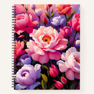 Carnet Jardin de floraison rose du lever de soleil Zen de