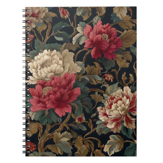 Carnet Jardin de velours en fleurs (Devant)