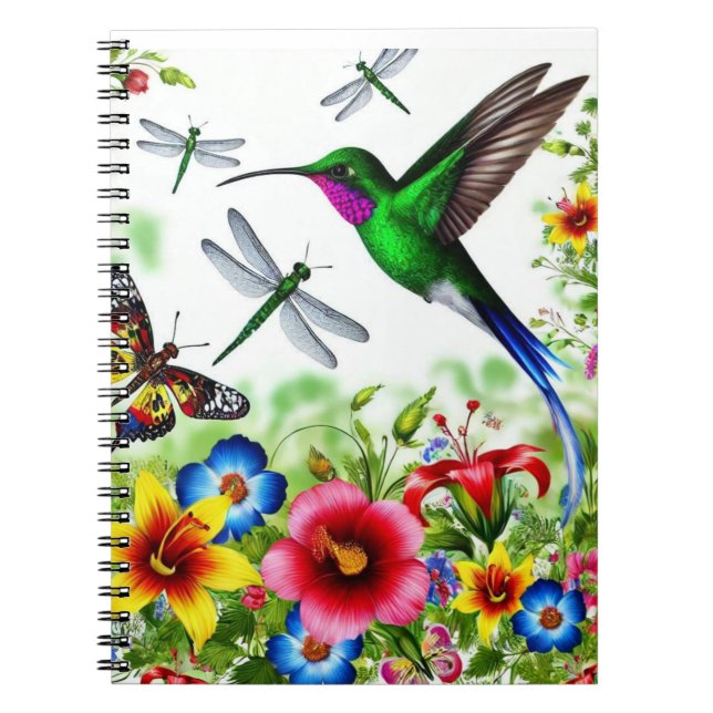 Carnet Jardin des colibris floraux (Devant)