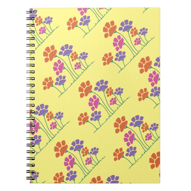 Carnet Jardin des fleurs Pawprint (Devant)