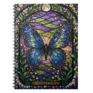 Carnet Jardin d'été papillon Illumina vitrail