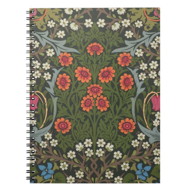 Carnet Jardin Fleur Classique d'Églantier de William Morr (Devant)