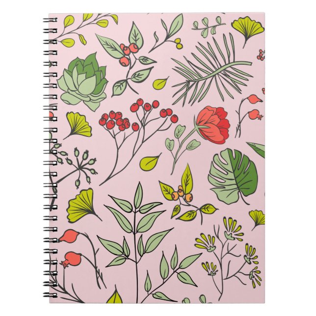 Carnet Jardin Fleur sauvage botanique (Devant)
