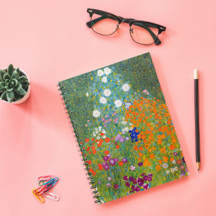 Carnet Jardin fleuri Gustav Klimt