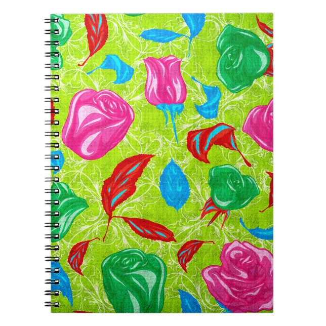 Carnet Jardin Fleuri Vibrant (Devant)