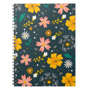 Carnet Jardin Floral Marine Motif Printanier Fantaisiste