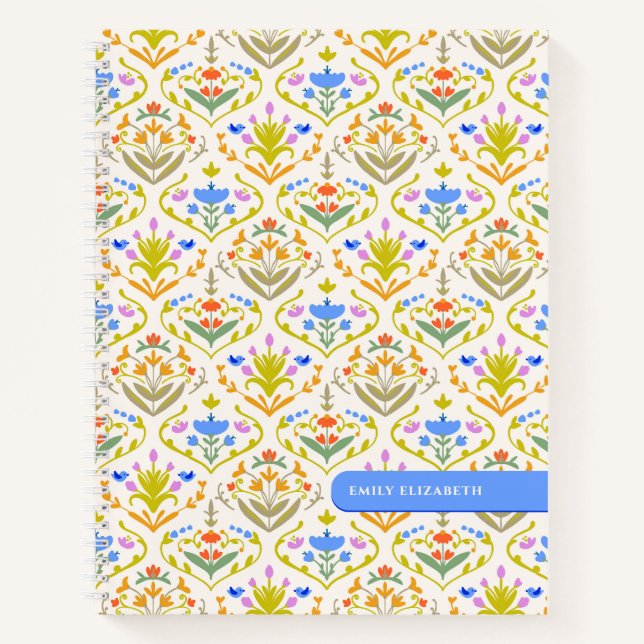 Carnet Jardin joyeux botanique personnalisé  (Devant)