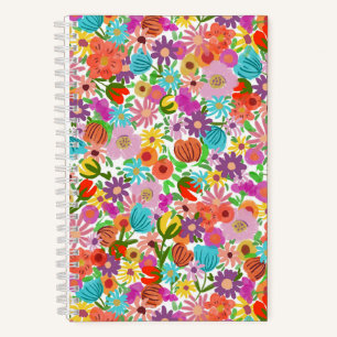 Carnet Jardin joyeux en fleurs