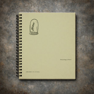 Carnet Jardin minimaliste de l'Académie botanique sombre