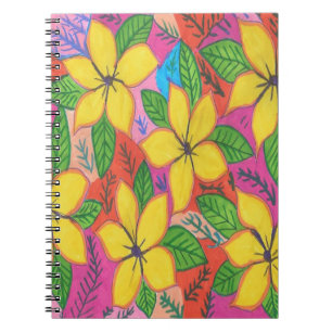 Carnet Jardin Plumeria Jaune