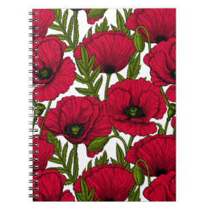 Carnet Jardin Red Poppy 2