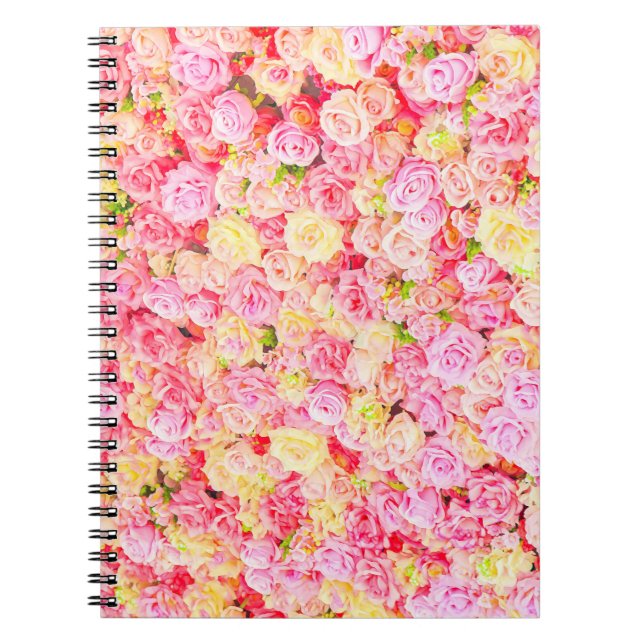 Carnet Jardin rose (Devant)