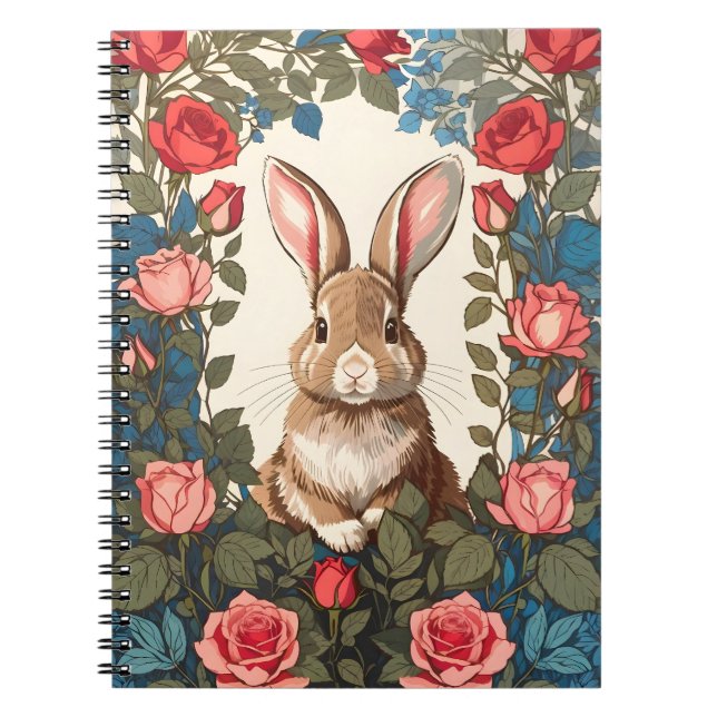 Carnet Jardin Rose Brown Bunny (Devant)
