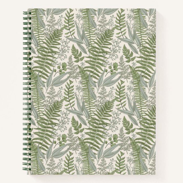 Carnet Jardin vert fleuri (Devant)