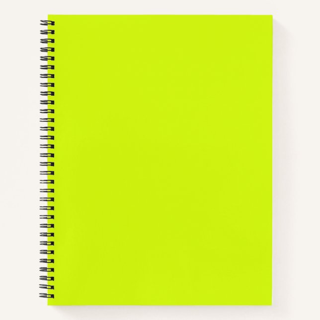 Carnet Jaune Chartreuse uni (Devant)