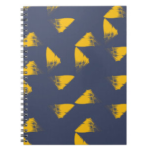 Carnet Jaune, cool, unique, triangles tendance
