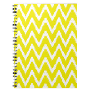 Carnet Jaune doré Ikat Chevrons Asian Moods
