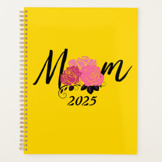 Carnet jaune spirale or pour maman