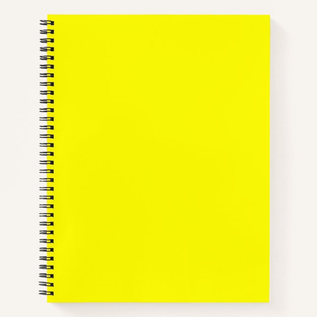 Carnet Jaune vif (couleur unie) (Devant)
