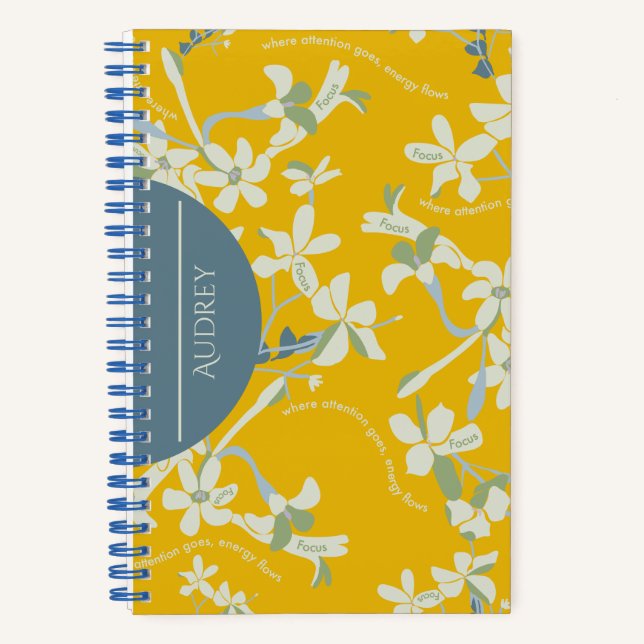 CARNET JAZMIN FOCUS JAUNE (Recto)