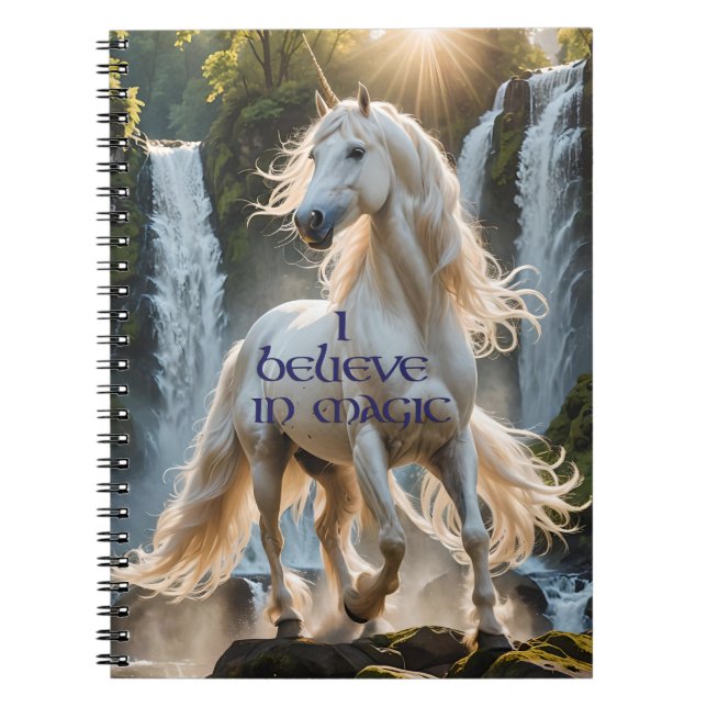 Carnet Je crois en la licorne magique (Devant)
