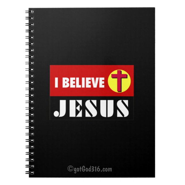 Carnet Je crois Jésus gotGod316.com (Devant)