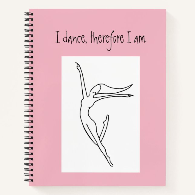 Carnet Je danse, donc je suis Dancer Notebook (Devant)