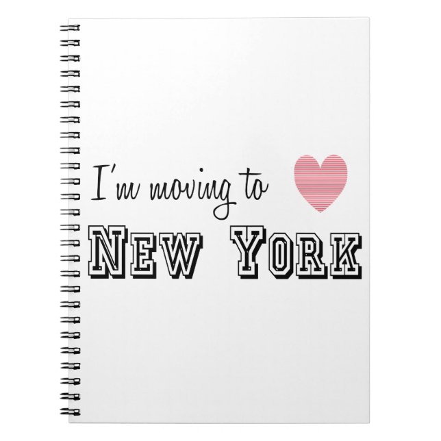 Carnet Je déménage à New York (Devant)