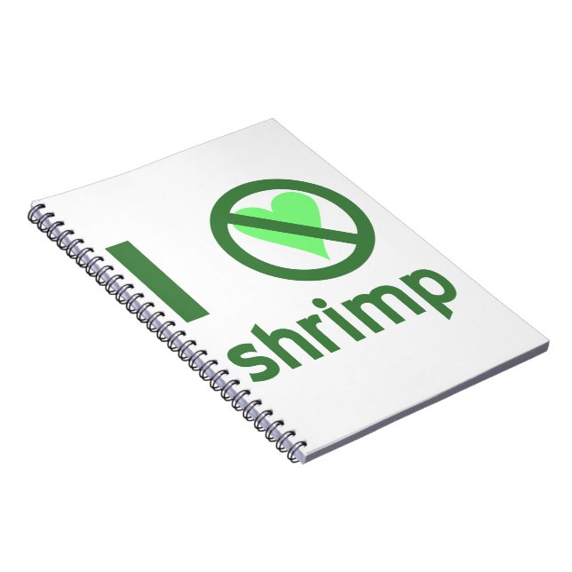 Carnet Je déteste les crevettes (Côté Droit)