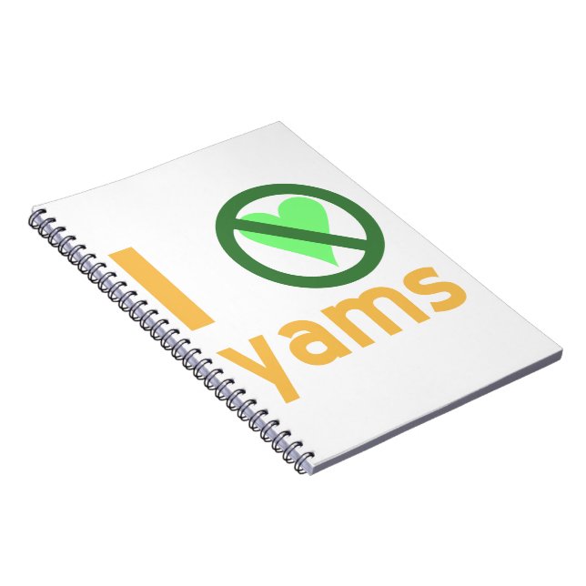 Carnet Je déteste les ignames, pas d'amour (Côté Droit)