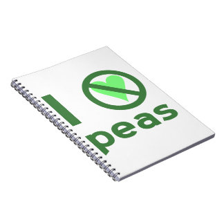 Carnet Je déteste les pois