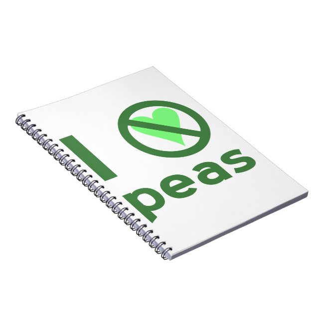 Carnet Je déteste les pois (Côté Droit)