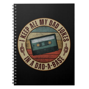 Carnet Je garde toutes mes blagues de papa dans une base