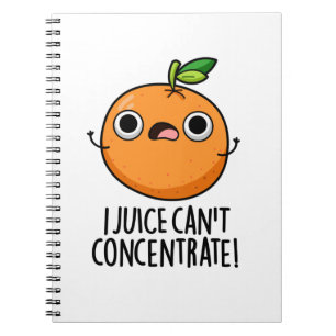 Carnet Je Jus Ne Peux Pas Me Concentrer Mignon Pun Orange
