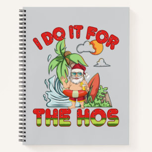 Carnet Je Le Fais Pour Le Ho Noël tropical de Père Noël